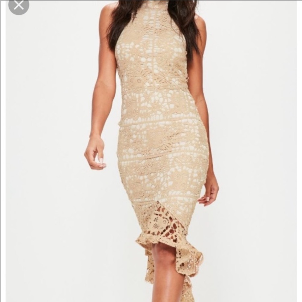 missguided lace maxi dress